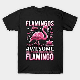 Beachside Beauty Chic Flamingo Tee for Seaside Escapes T-Shirt